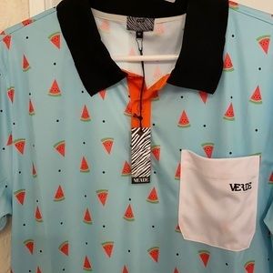 NWT Verde Watermelon Polo